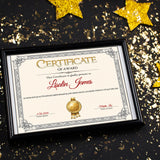 Certificate Paper, Silver Foil Certificate Paper for Printing, 50 Sheets Blank Certificate Paper with Silver Foil Border for Diploma, Achievement Awards, Recognition Documents, 8.5x11 inches